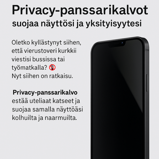 Privacy-panssarikalvo suojaa näyttöä ja yksityisyyttä – Arctic Shield suoja puhelimeen