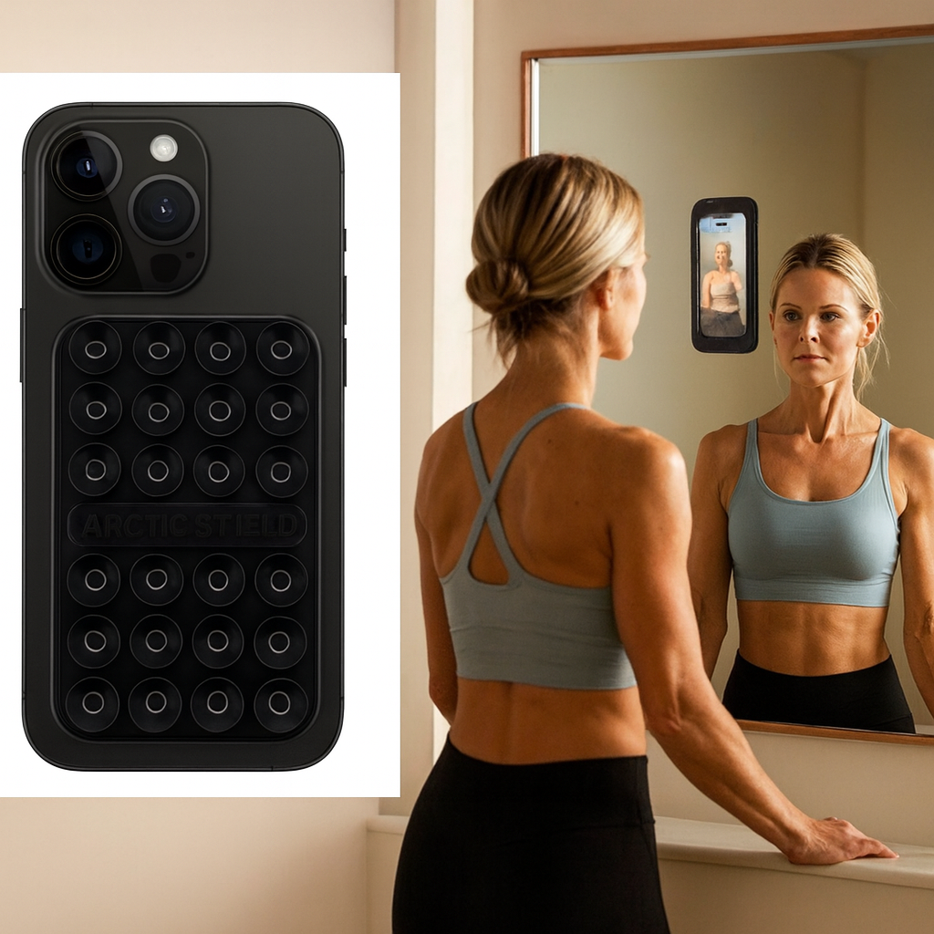 MagSafe imukuppipidike musta Arctic Shield puhelimen kiinnitys