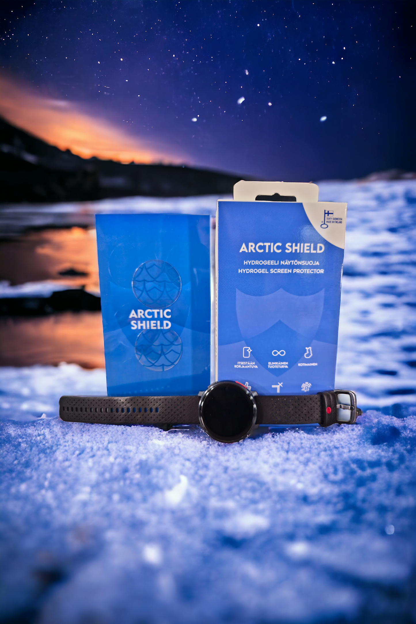 Arctic Shield hydrogel skärmskydd för smartklockor av alla modeller