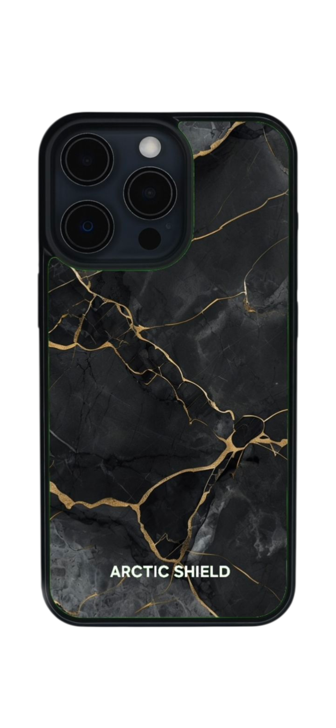 iPhone XS Max Arctic Shield Musta Marmori Magneettinen Suojakuori