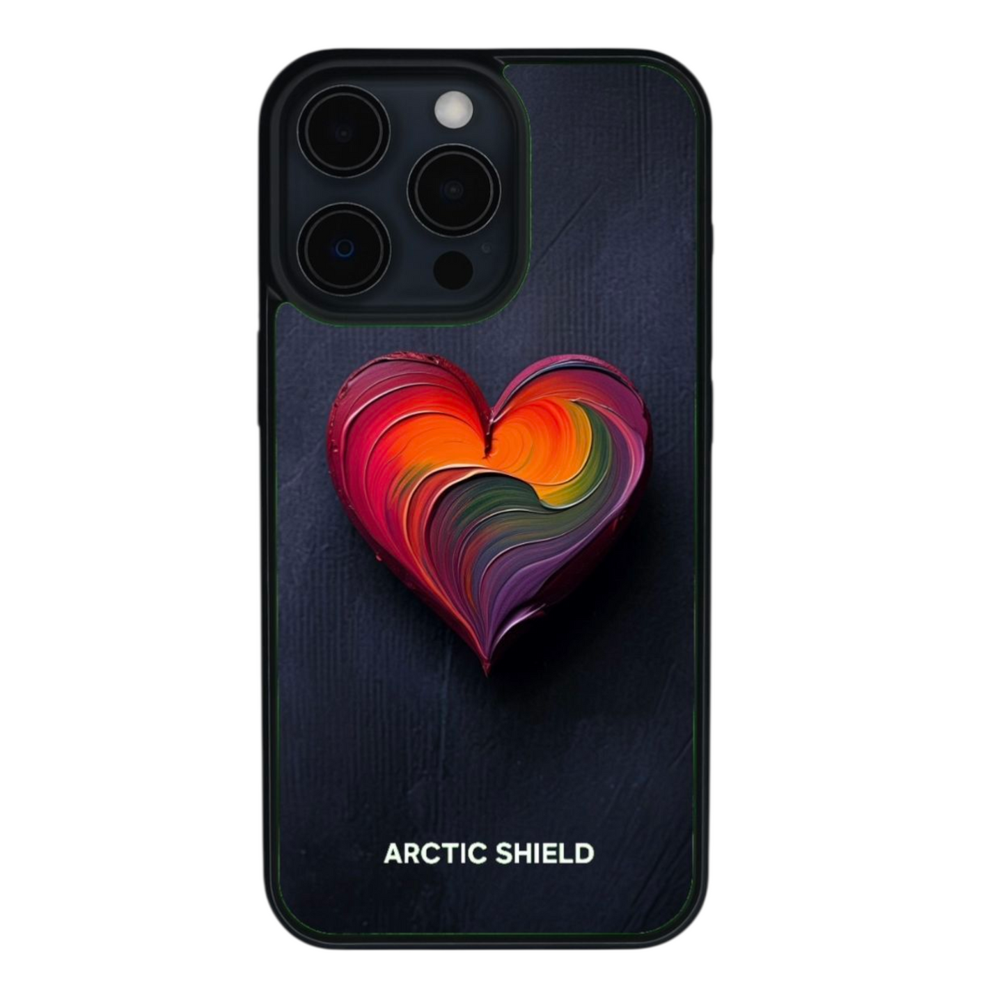 Värikäs sydän Arctic Shield suojakuori iPhone XS Max -malliin