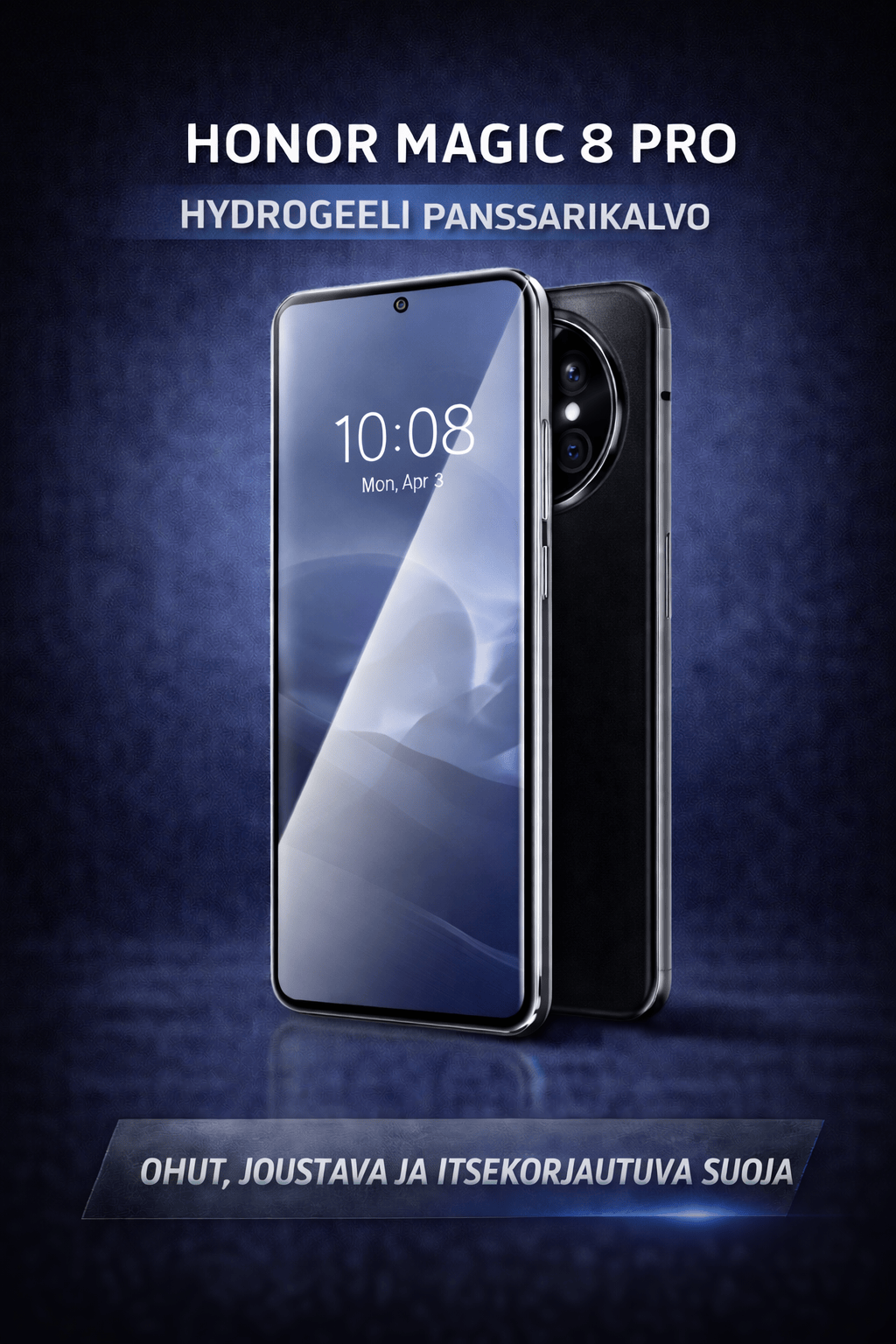 Honor Magic 8 Pro hydrogeeli panssarikalvo – ohut, joustava ja itsekorjautuva näytönsuoja, panssarilasin suoja ilman halkeamista