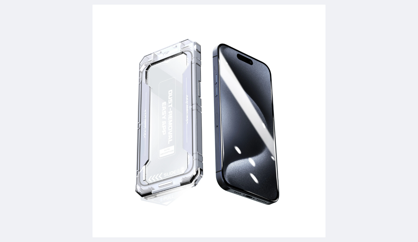 Asennuskehikko iPhone 11 Pro Max panssarilasille