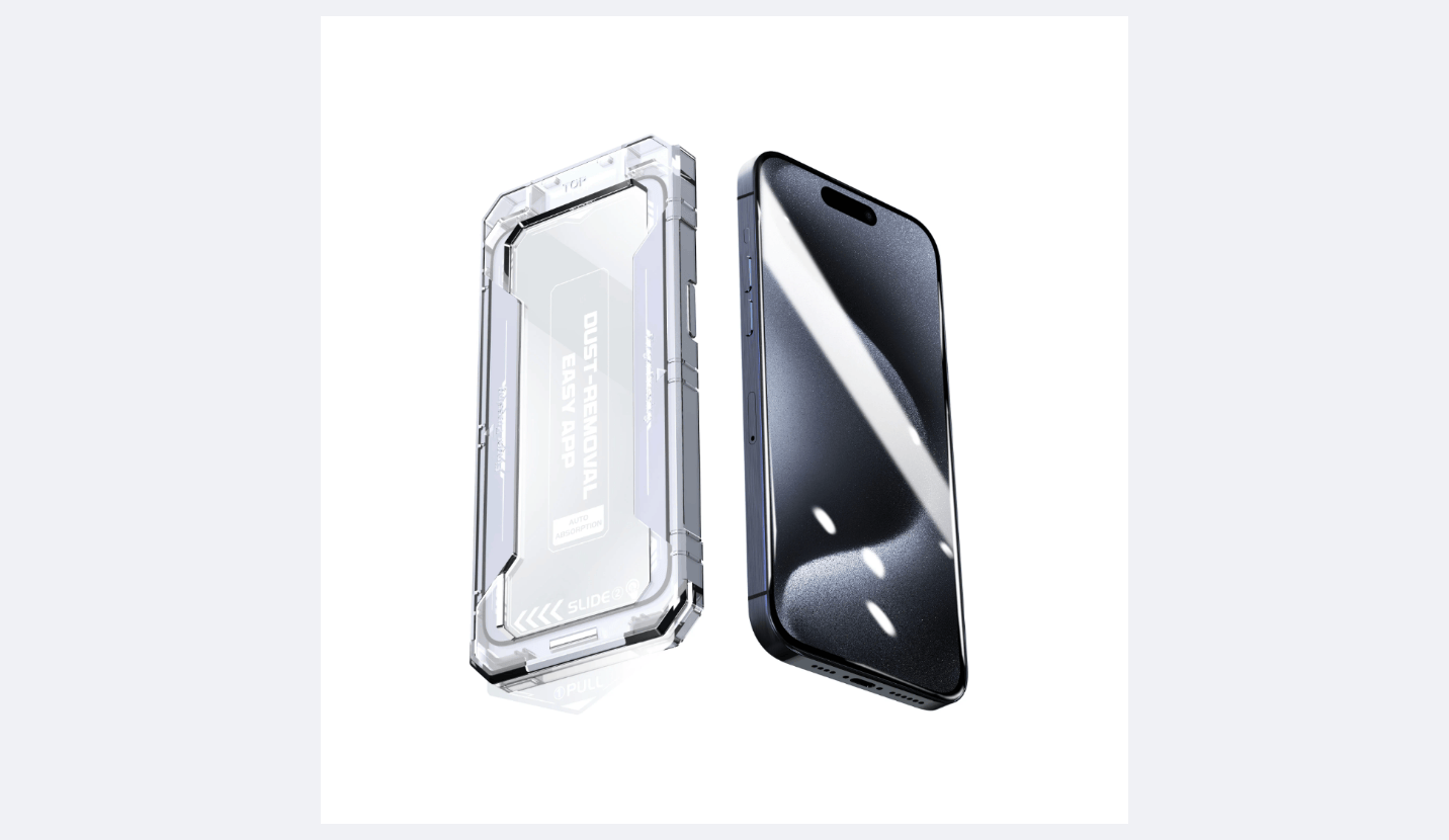 Asennuskehikko iPhone 11 Pro Max panssarilasille