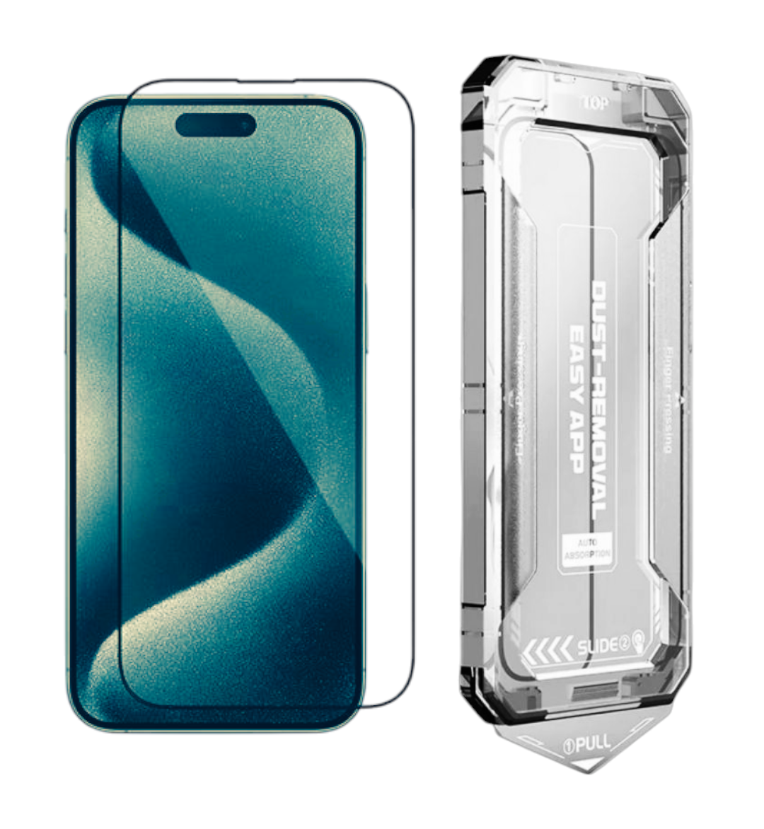 Näytönsuoja iPhone 11 Pro Maxille ja asennuskehikko