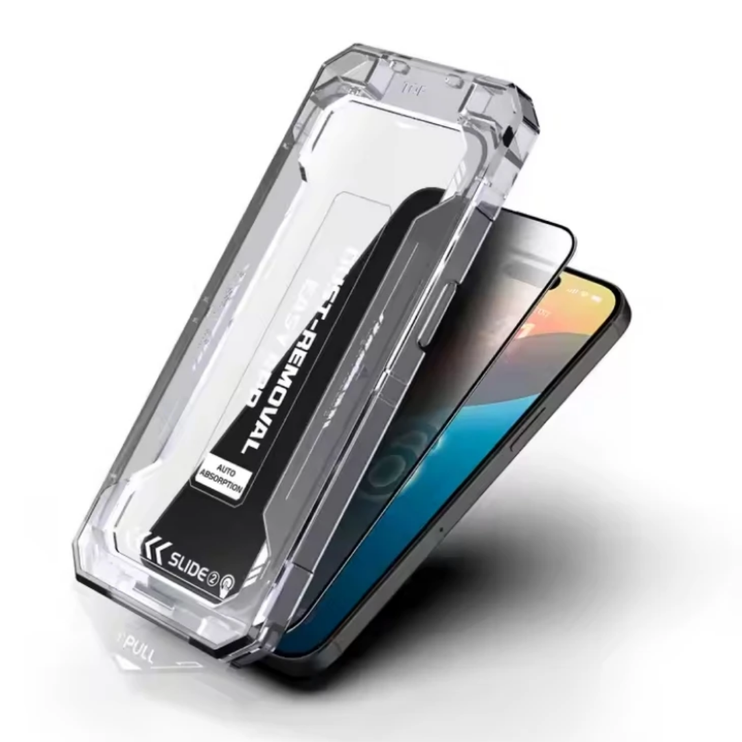 Kirkas panssarilasi iPhone 11 Pro Max -puhelimelle asennuskehyksellä