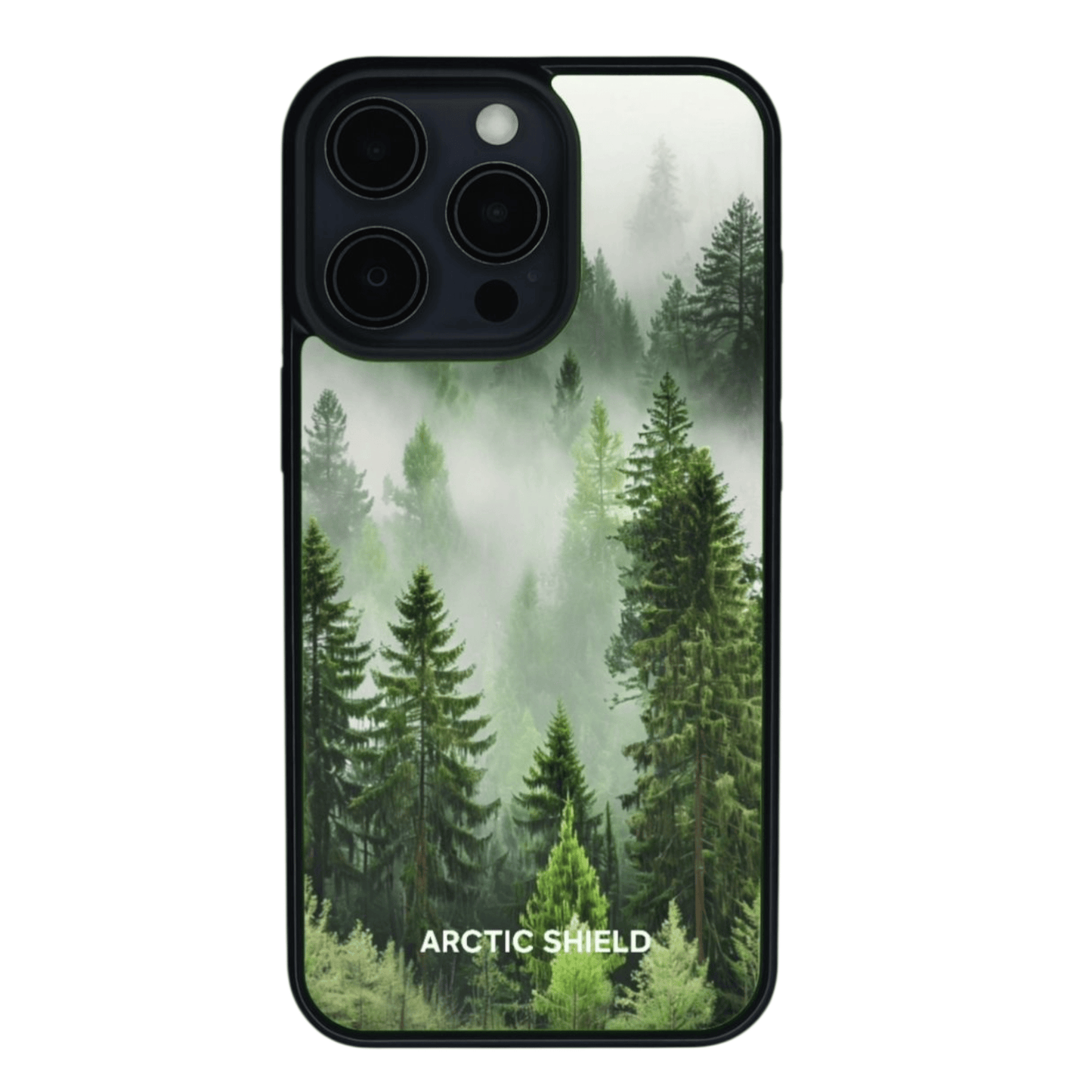 iPhone 11 Pro puhelimen kuori – Vihreä metsä ja usva