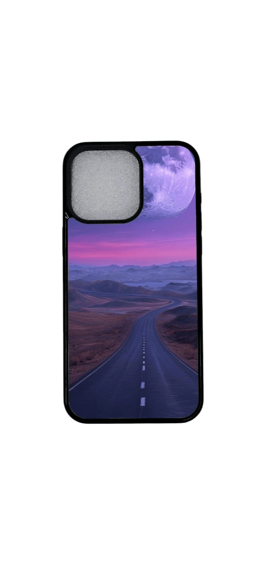 Purple Moon Road -maisemadesignilla varustettu magneettinen suojakuori