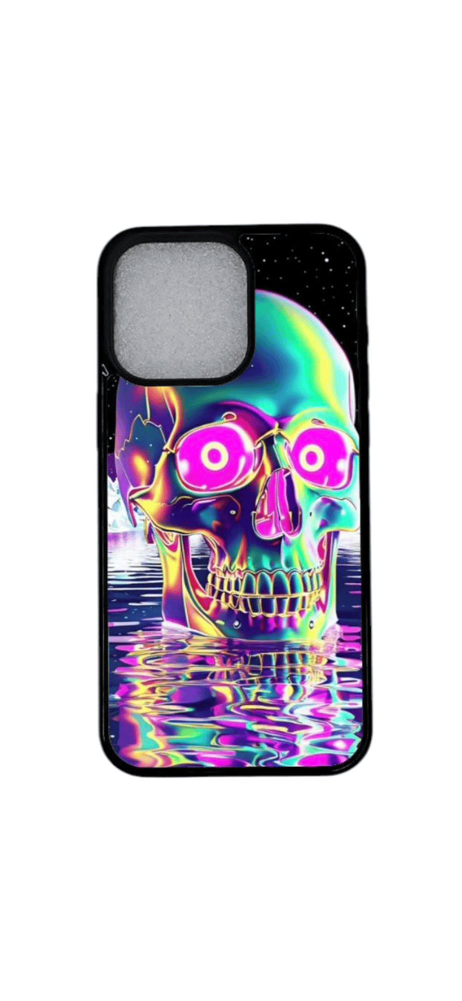 iPhone 12 Pro kuori värikkäällä pääkallolla