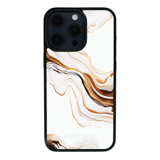 iPhone 13 Pro Max MagSafe suojakuori – Marmori Ruskea Arctic Shield etukuva