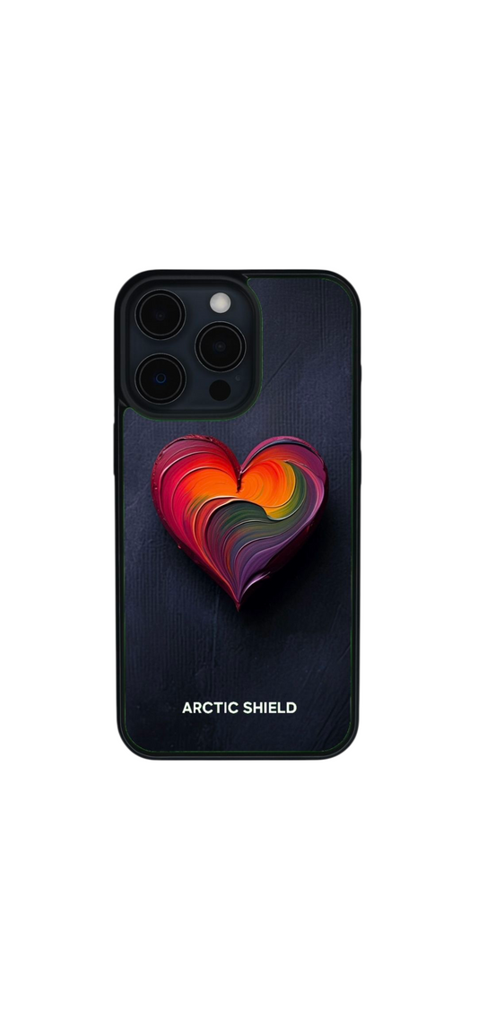 Arctic Shield sydänkuvioinen suojakuori iPhone 13