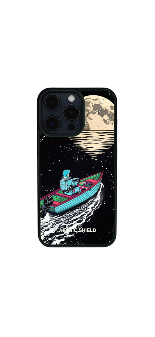 iphone 14 astronaut boat moon front