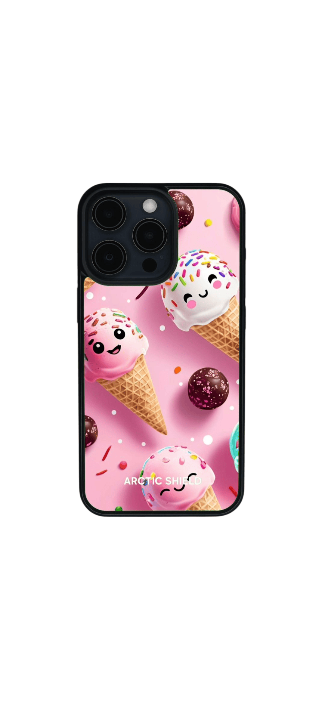 iphone 14 plus cute icecream pink front / back