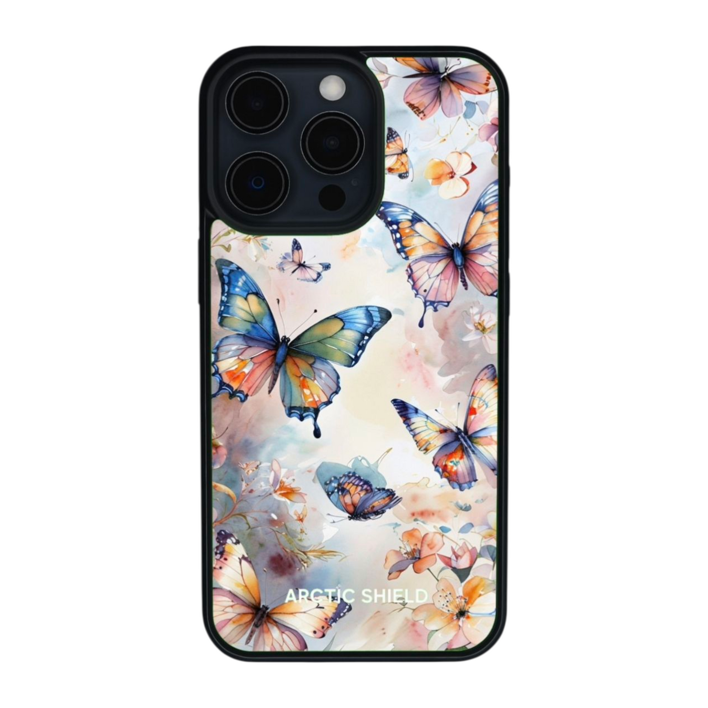 iPhone 14 Pro kuori perhoset – näyttävä kukka- ja perhoskuosi