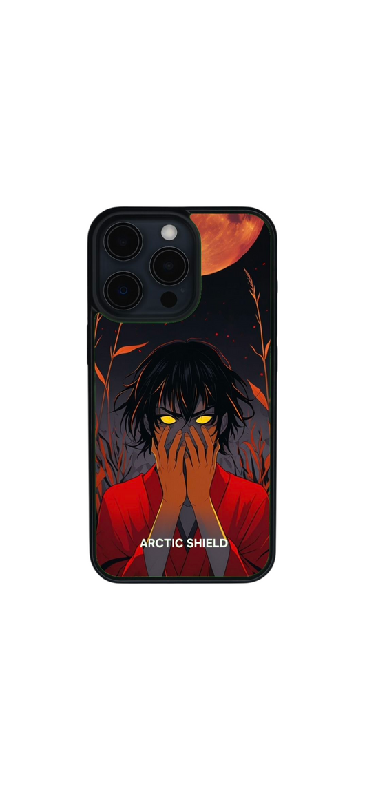 iphone 15 pro max anime red moon front