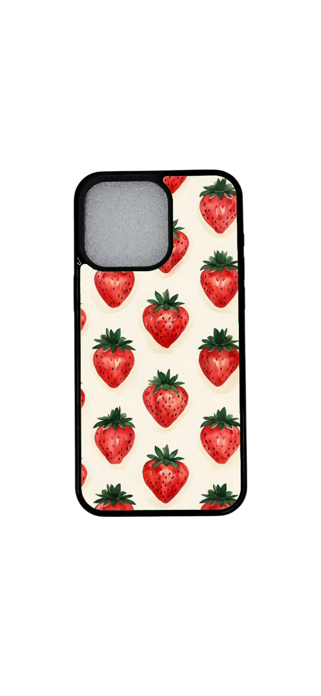 iPhone 15 Pro kuori punaiset mansikat magneetilla