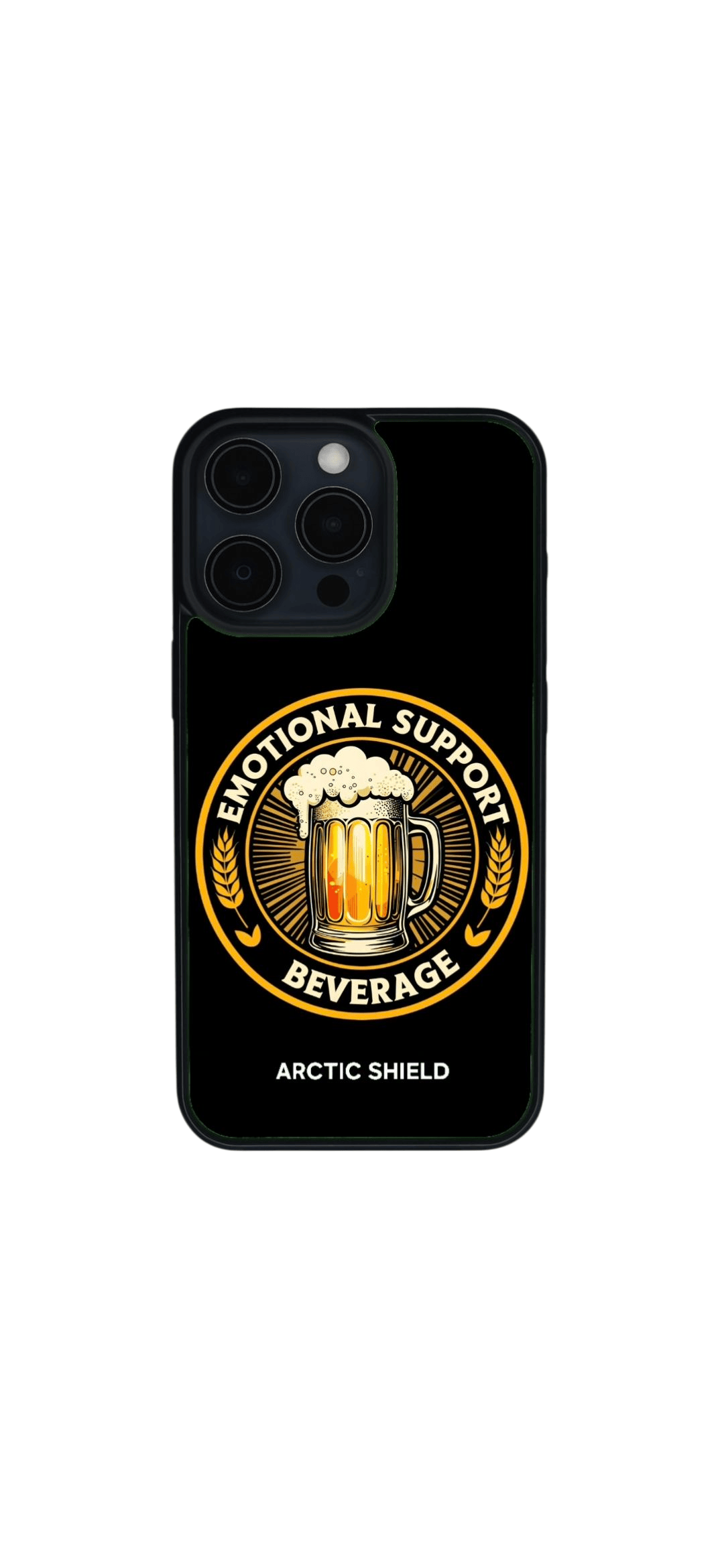 iPhone 16 Pro Magsafe suojakuori – olutkuosi ja teksti Arctic Shield
