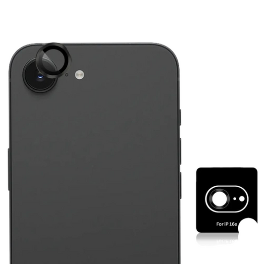 iPhone 16e kameran linssinsuoja ja asennuskehikko erikseen – helppo ja kuplaton asennus