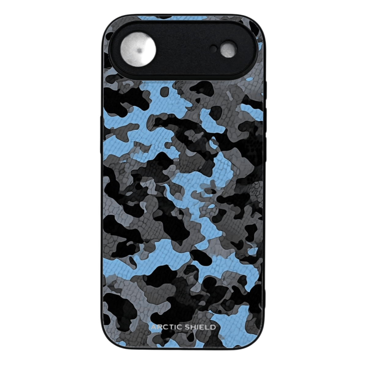 iPhone 17 Air suojakuori MagSafe yhteensopiva – Arctic Shield sininen harmaa musta maastokuvio camouflage design