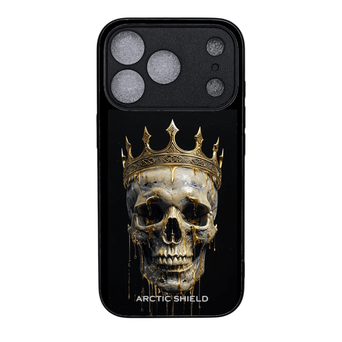 iPhone 17 Pro suojakuori MagSafe yhteensopiva – Arctic Shield kallo ja kruunu design