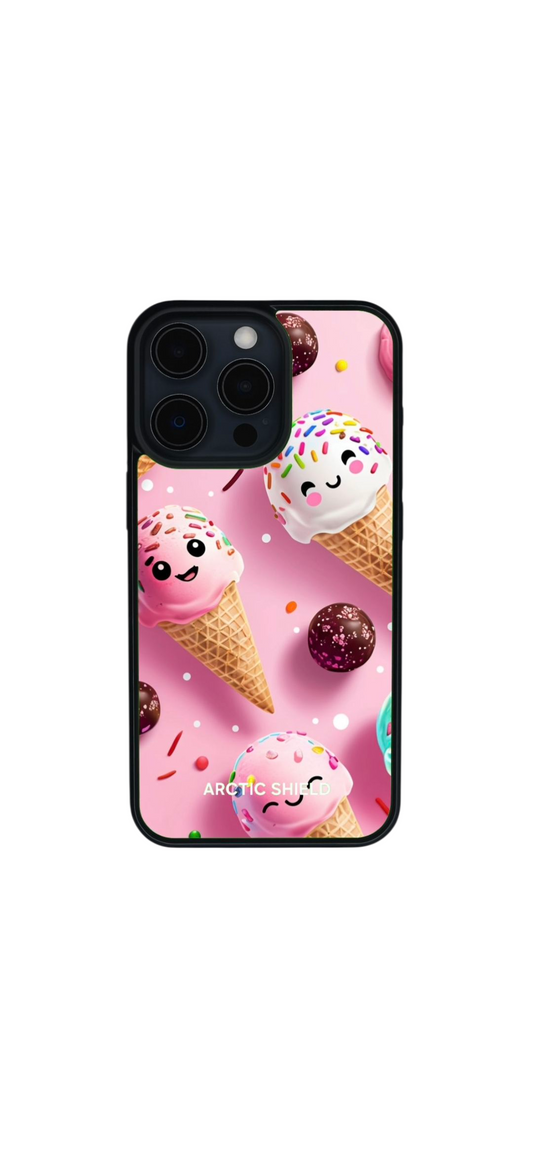 iphone xs max cute icecream pink front / back