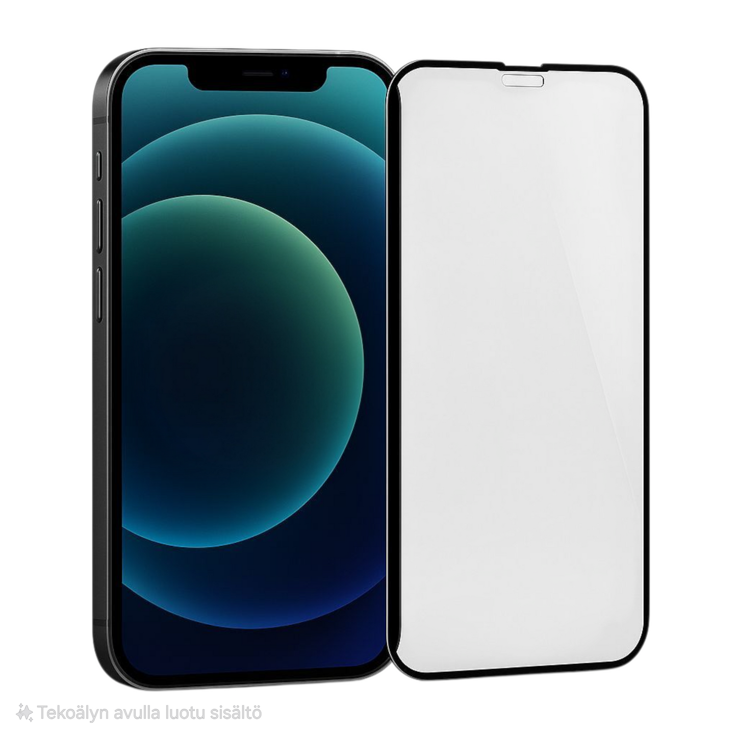iPhone XS Max panssarilasi – Full Cover 9H näytönsuoja mustalla reunuksella