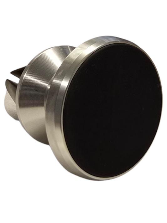 Magneettinen puhelinpidike autoon hopea – etukuva tuuletusritilään