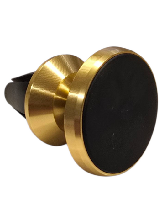 Magneettinen puhelinpidike autoon kulta – etukuva tuuletusritilään