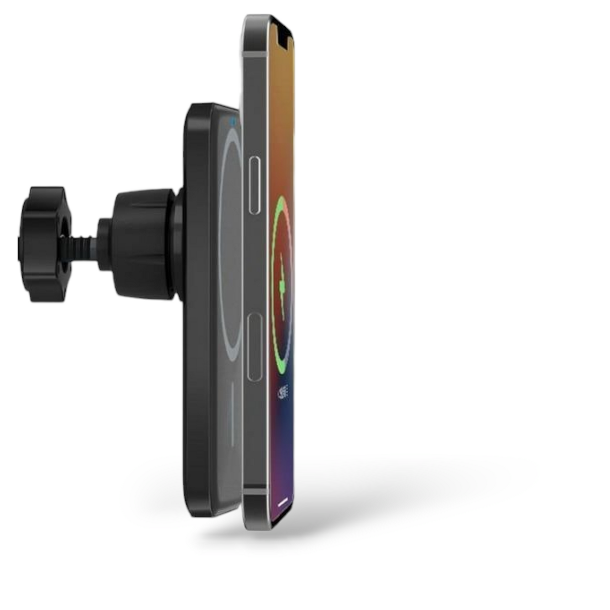 MagSafe autoteline iPhonelle – näyttö näkyvissä latauksen aikana