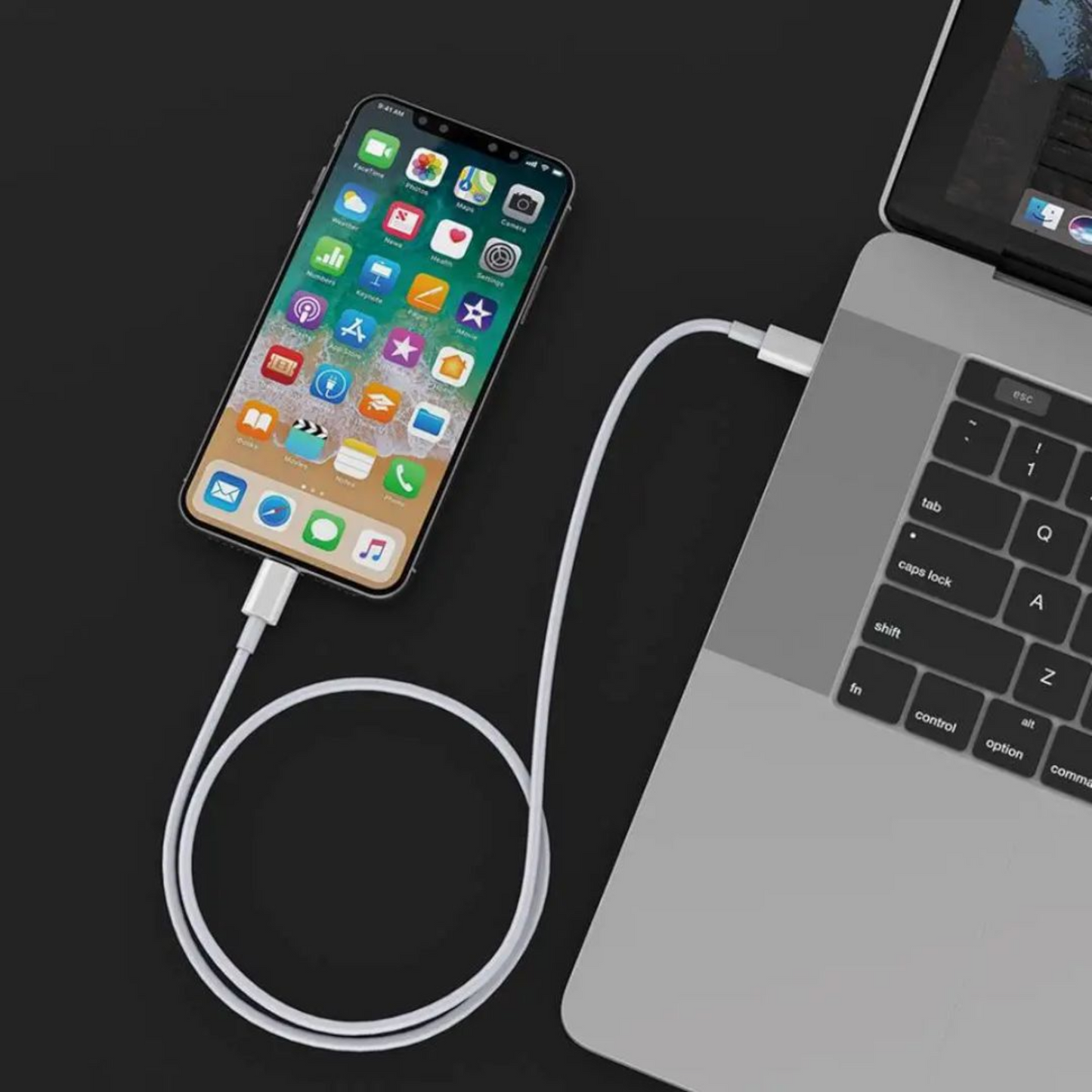 MFi-sertifioitu USB-C to Lightning johto Applen laitteille