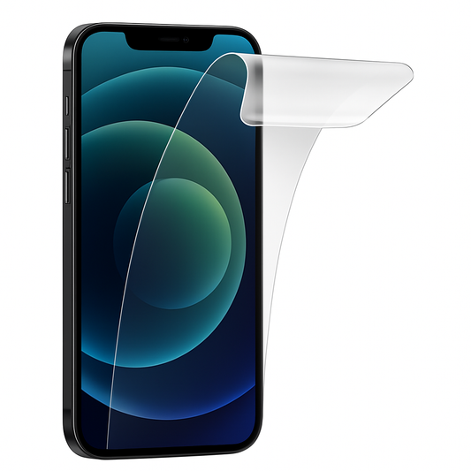 Ohut näytönsuoja irrotettuna puhelimen näytöltä – joustava ja huomaamaton suoja kaikille puhelinmalleille