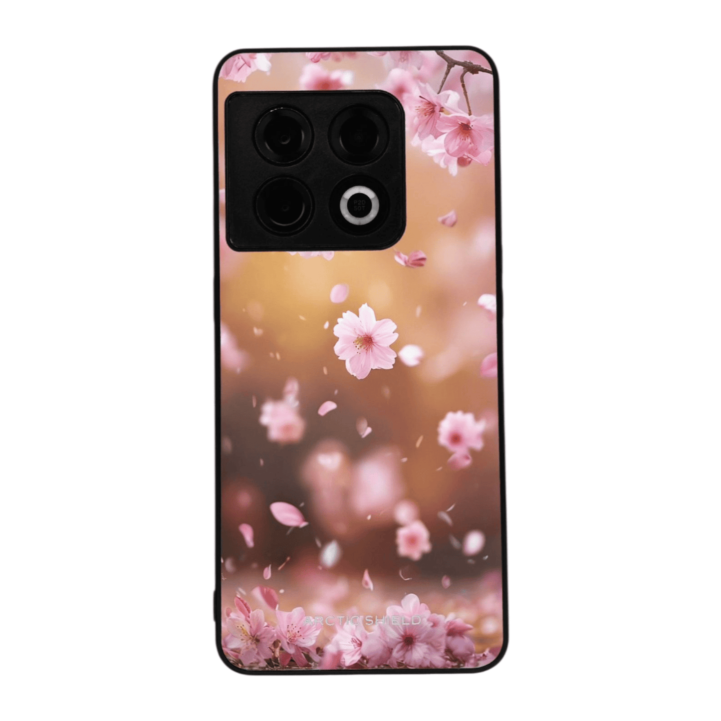 OnePlus 7 / 6T Arctic Shield kuori – pystysuora sakura‑kuosi
