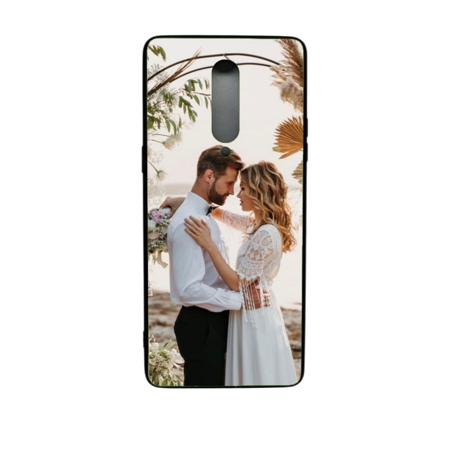 OnePlus 7 Pro suojakuori – oma kuva hääpäivältä painettuna