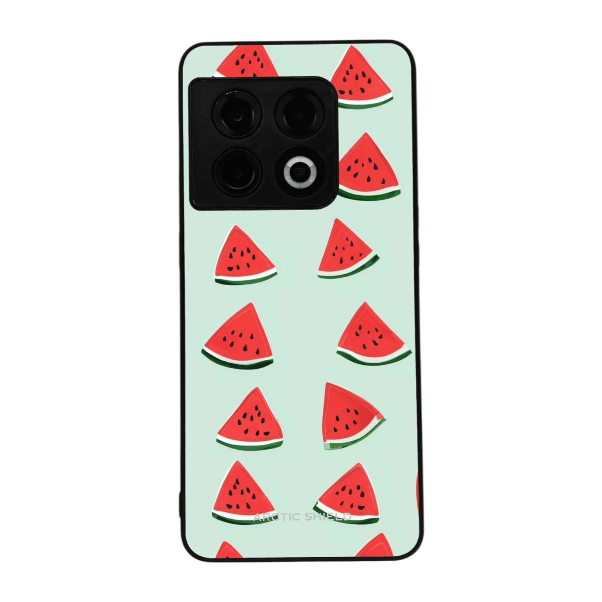 OnePlus 7T Arctic Shield kuori – pystysuora vesimeloni‑kuosi