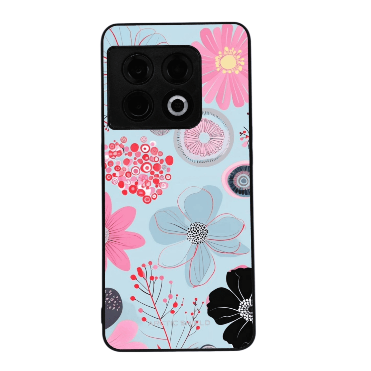 OnePlus 9 Floral Bloom -suojakuori – vaaleansininen kukkakuosi