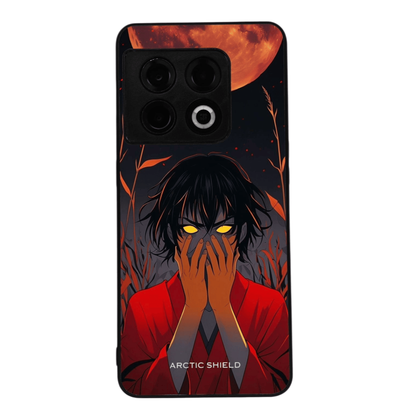 OnePlus 9 Pro Arctic Shield kuori – pystysuora punainen anime