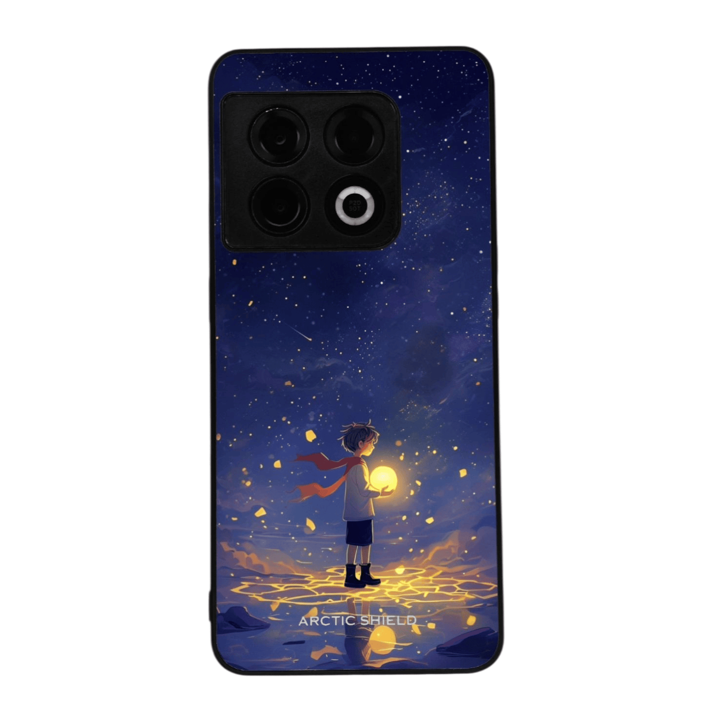 OnePlus 9 Starlight Dream -suojakuori – poika pitelee hehkuvaa orbia