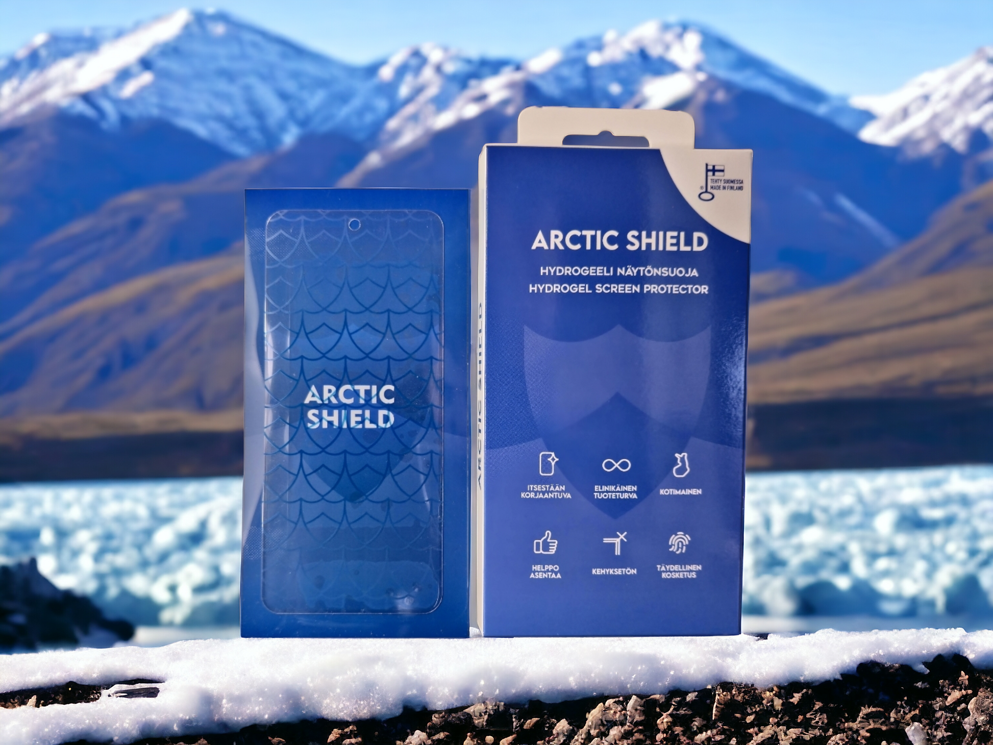 OnePlus Nord 2T panssarikalvon tuotepakkaus ulkona – kirkas mattapintainen suoja OnePlus Nord 2T:lle.