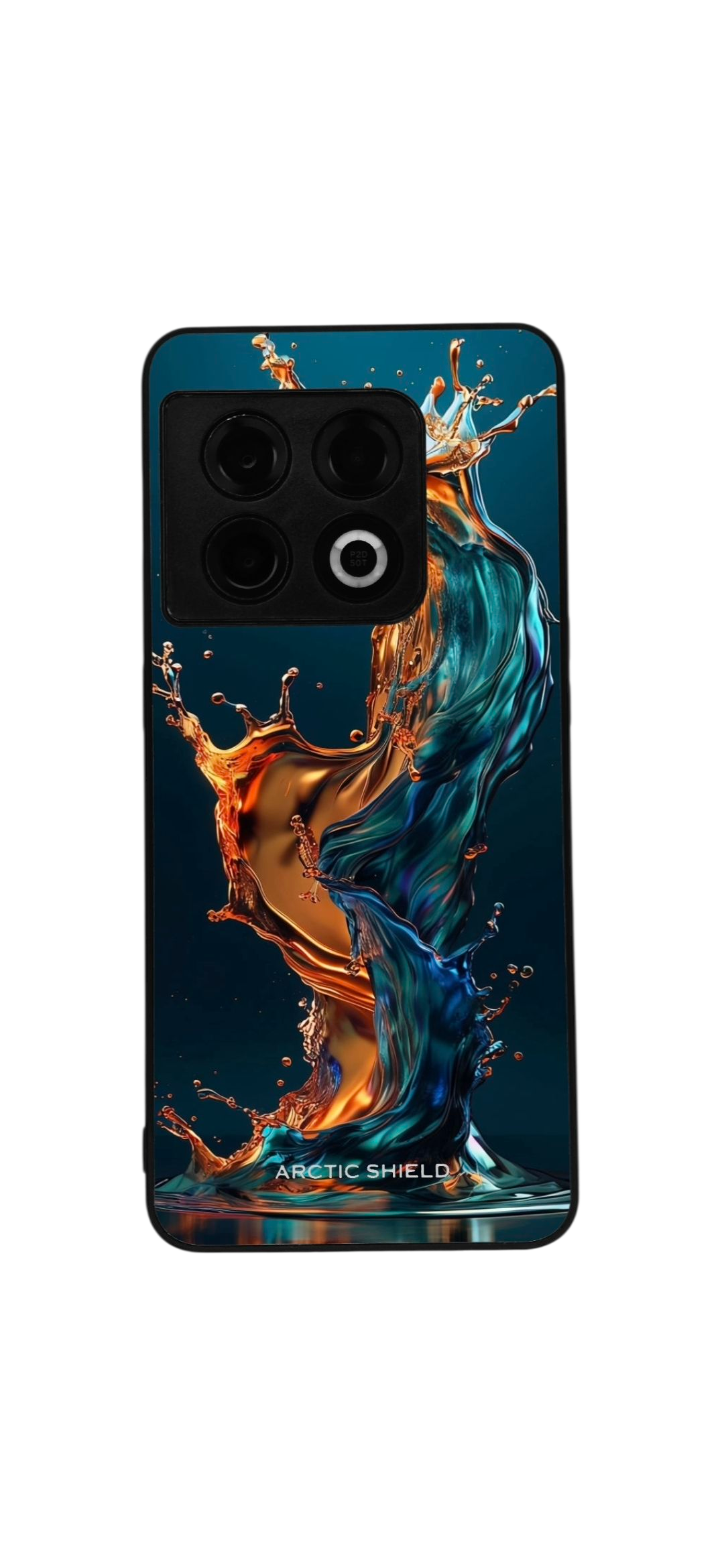OnePlus Nord 4 Arctic Shield suojakuori – sinioranssi vesiroiskeen inspiroima design