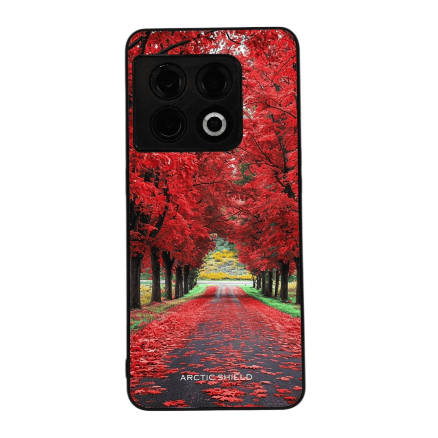 OnePlus Nord CE 2 Arctic Shield kuori – pystysuora punainen tie syksyllä