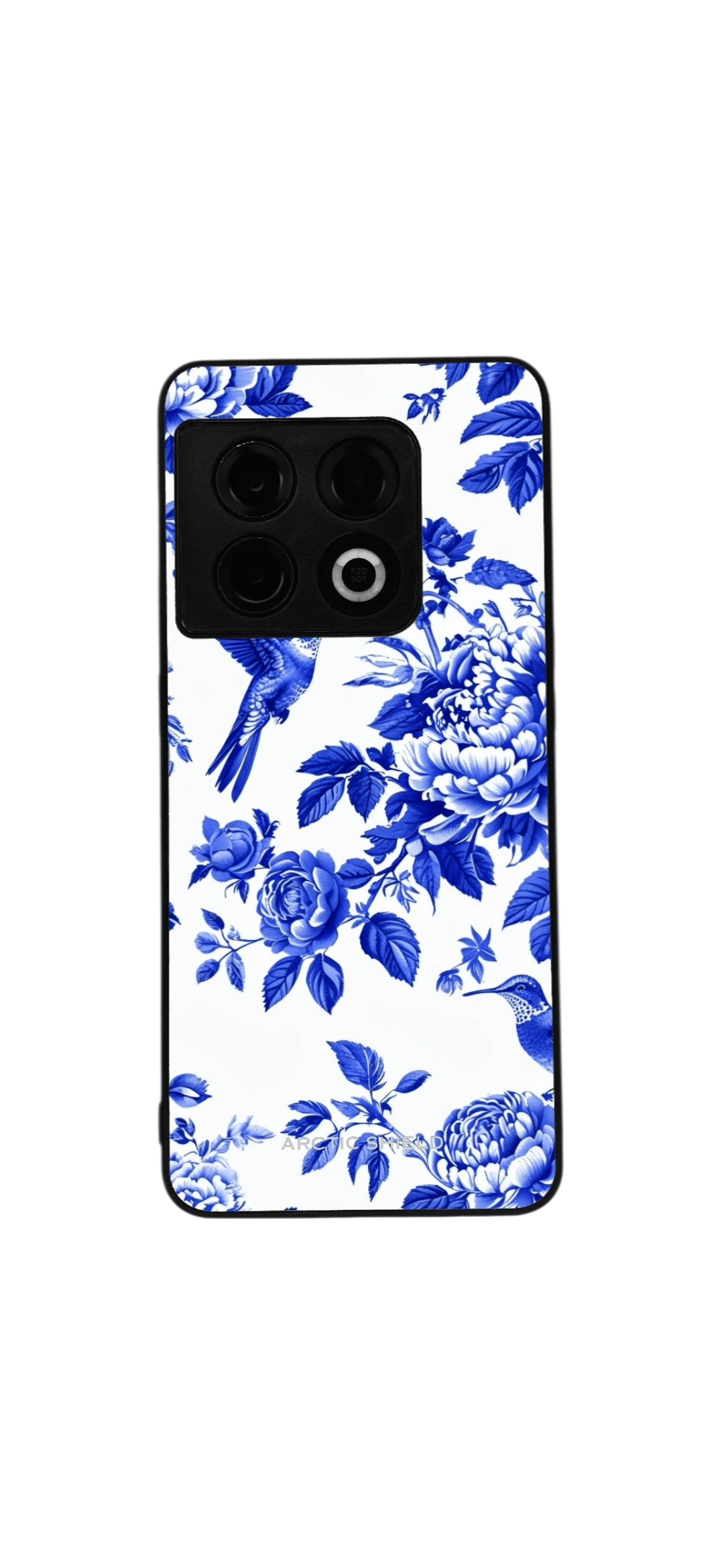 OnePlus Nord CE Arctic Shield -suojakuori – sinivalkoinen kukkakuosi