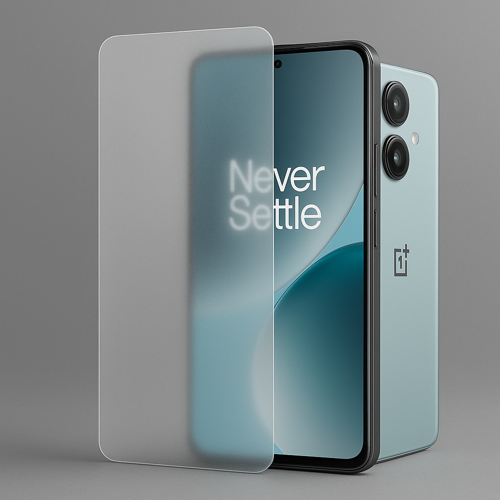 Mattapintainen panssarikalvo OnePlus Nord CE5 – Arctic Shield Frost suojaa tehokkaasti ilman heijastuksia.