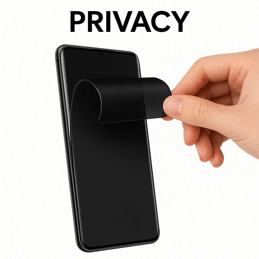 Panssarilasi ja panssarikalvo Honor X7b Privacy – estää sivukatselun ja suojaa näyttöä