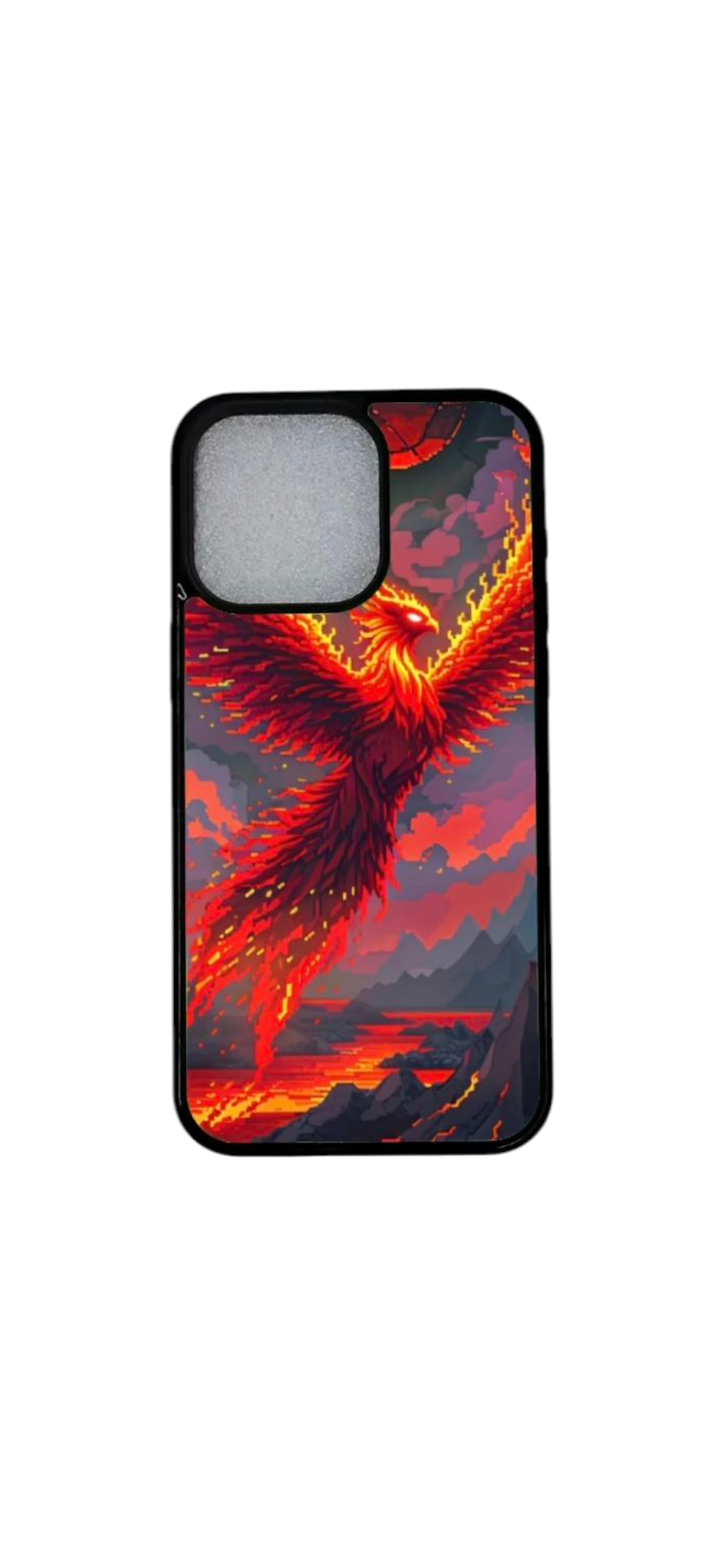 tulilintu design iPhone 12 -suojakuoressa