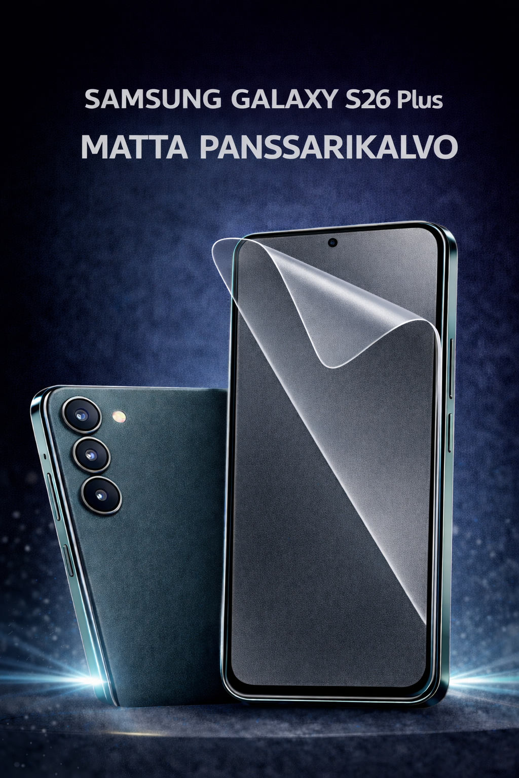 Samsung Galaxy S26 Plus matta panssarikalvo – heijastamaton ja silkkisen pehmeä näytönsuoja, Arctic Shield