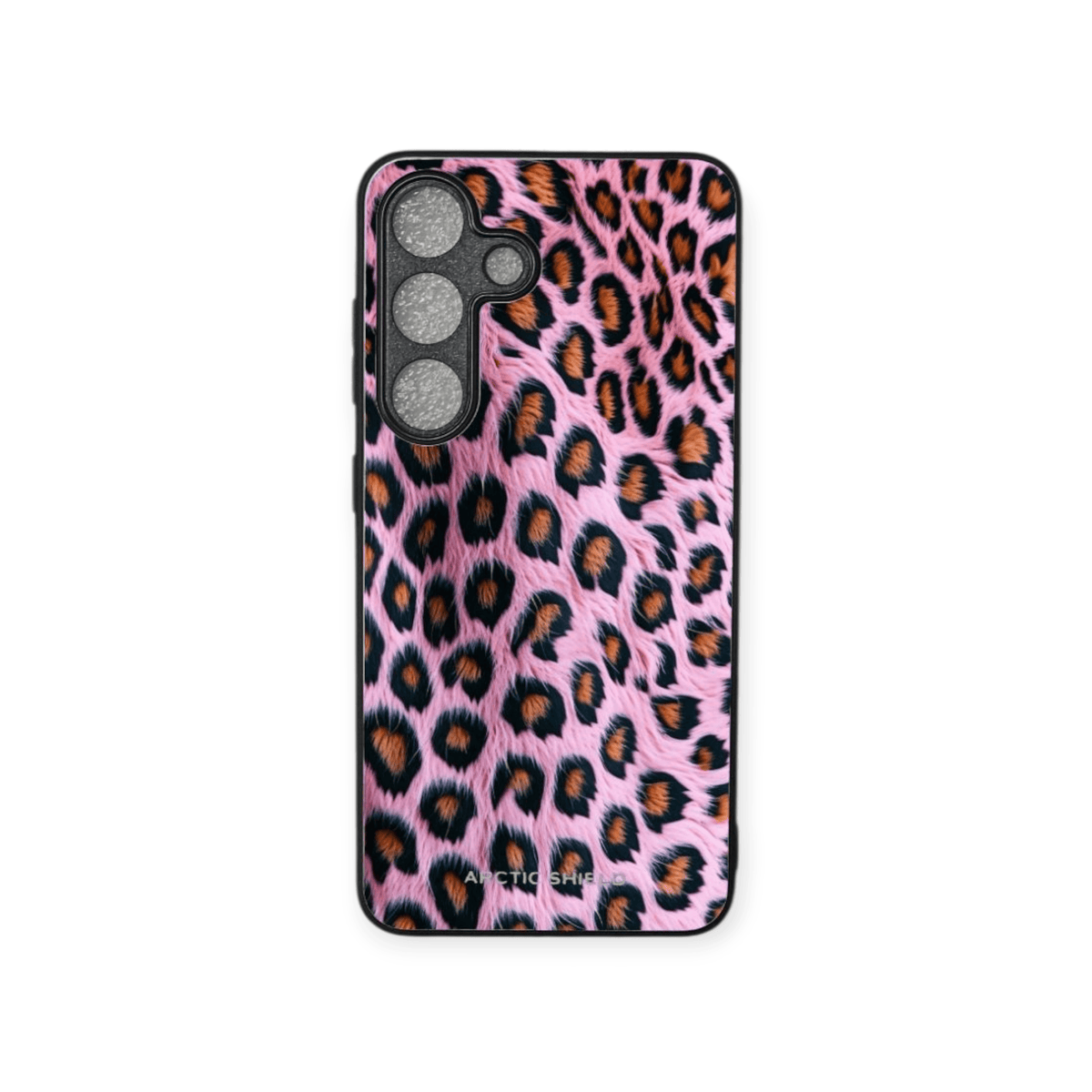 Samsung S24+ suojakuori – Pinkki leopardikuvio ja suojaava Arctic Shield -kuori