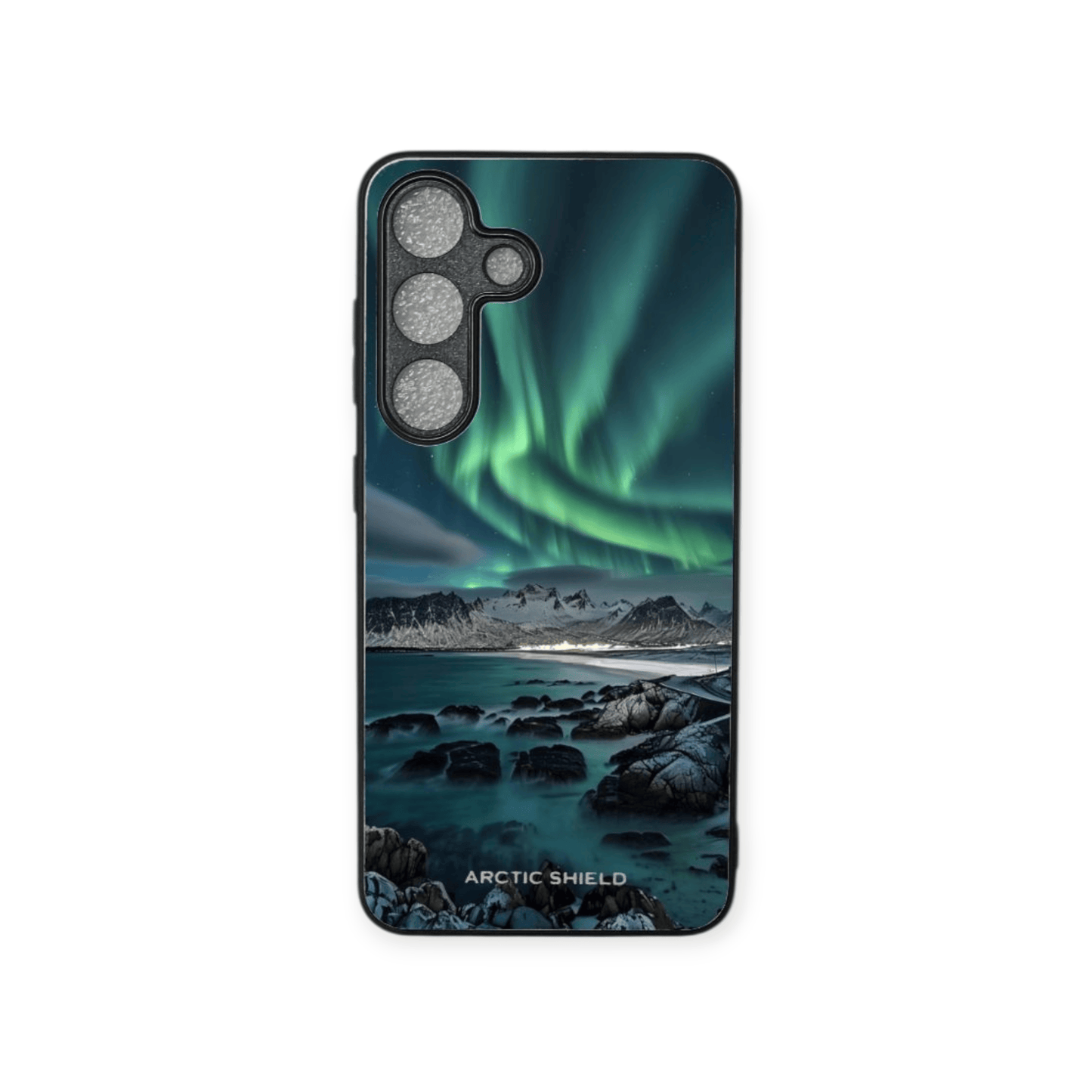 Arctic Shield suojakuori – Revontulet taustakuva Samsung S24 Ultra -puhelimelle