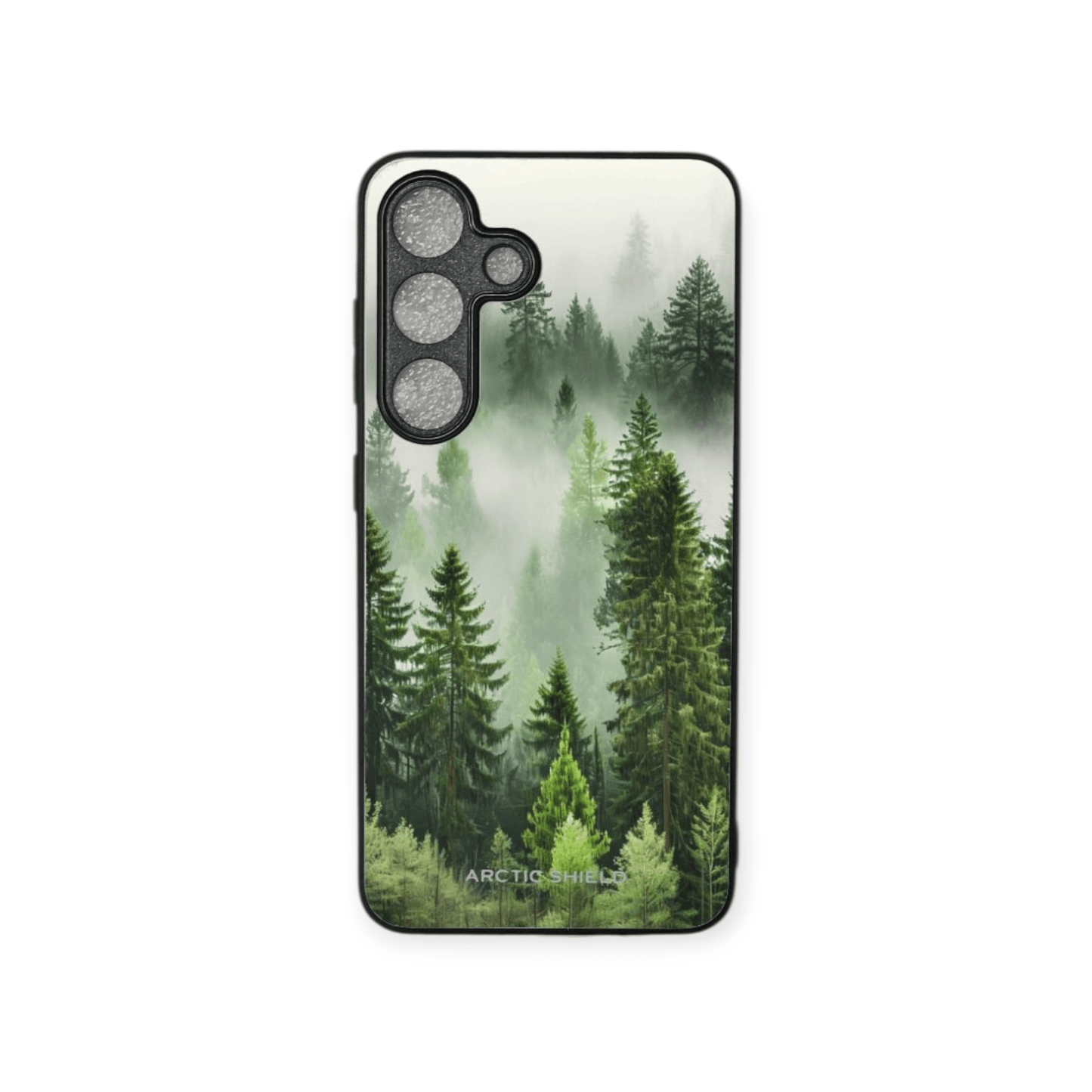 Samsung S25 Edge suojakuori – Metsä ja sumu taidepainatus, valmistettu Suomessa | Arctic Shield