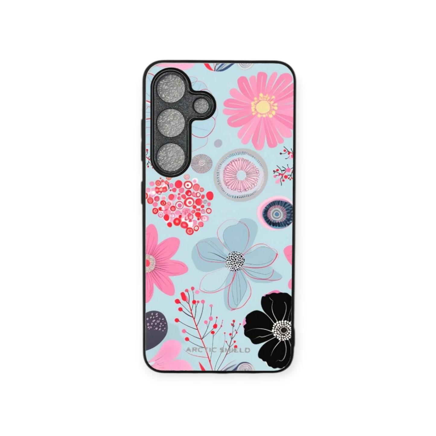 Samsung S25 Ultra suojakuori – Kukkakuvioinen design, suomalainen Arctic Shield -kuori