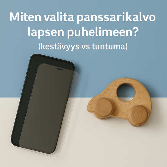 Panssarikalvo lapsen puhelimeen – kestävä ja turvallinen näytönsuoja aktiiviseen käyttöön.